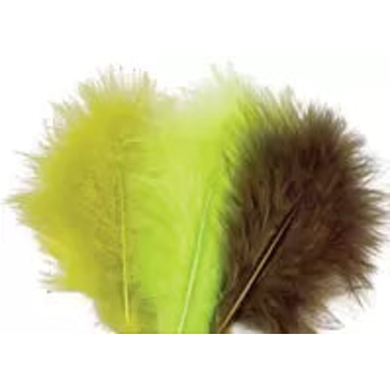 Wapsi Select Marabou Plumes|FL. Blue|FL. Orange|FL. White|Purple|Sculpin Olive