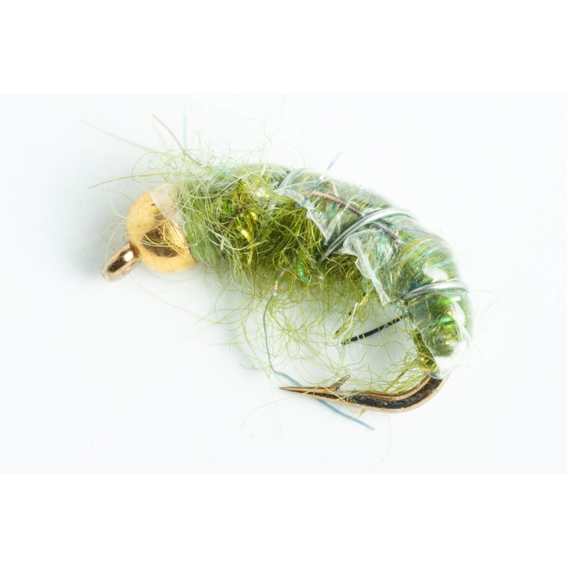 Bead Head Czech Mate Nymph Fly, 6-Pack – Olive, Cream and Rainbow