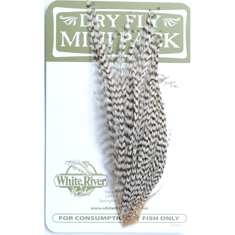 Ewing Dry Fly Mini Paks|Black|Blue Dun|Coachman Brown|Cream|Grizzly||12/|14||14/|16||16/|18
