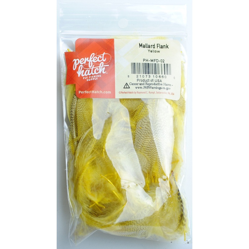 Perfect Hatch Mallard Flank|Wood Duck|Yellow|Chartreuse|Olive|Bronze|Blue Dun|Natural