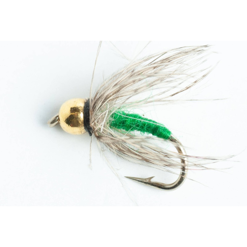 Bead Head Soft-Hackle Wet Fly, 6-Pack – Green, Orange & Yellow