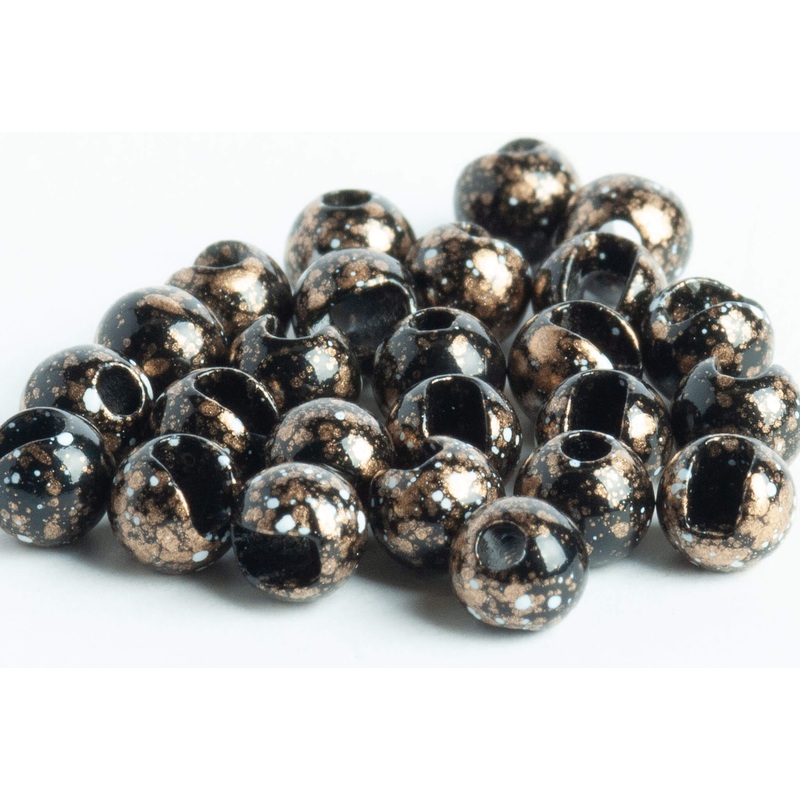 Mottled Slotted Tungsten Beads for Fly Tying  – 100 Pack