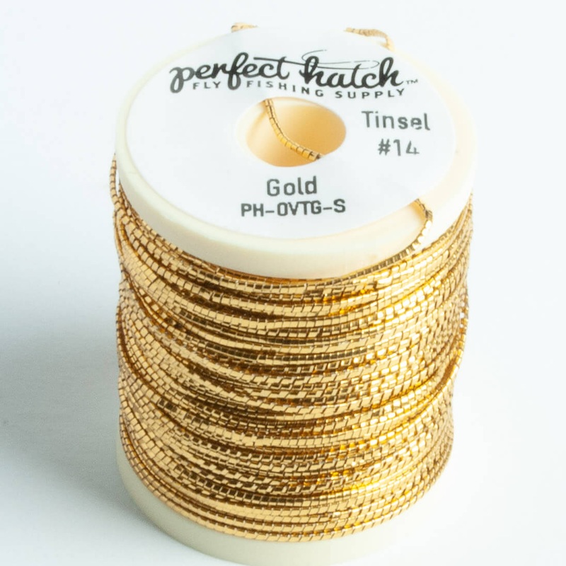 Perfect Hatch Oval Tinsel – Gold and Silver