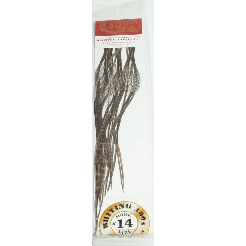 Whiting 100 Pack Size 14 Dry Fly Hackle
