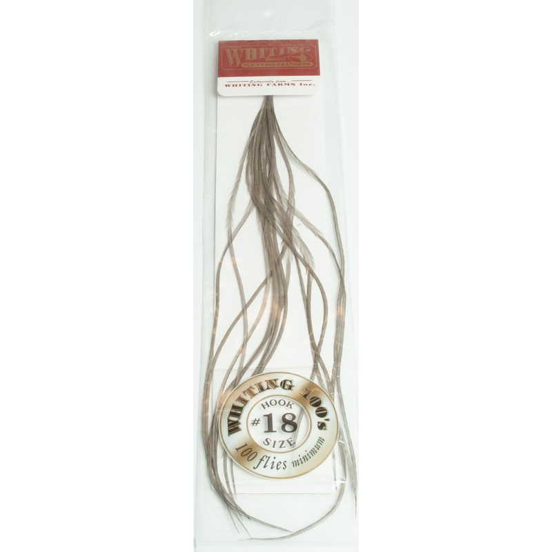 Whiting 100 Pack Size 18 Dry Fly Hackle