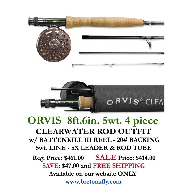 ORVIS CLEARWATER ROD & BATTENKILL III REEL OUTFIT 8ft.6in. 4pc. 5wt.