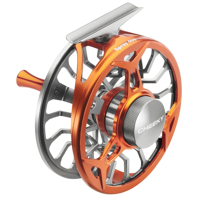 Cheeky Spray Fly Reels|Burn/Steel|Blue/Gold|350|400|450