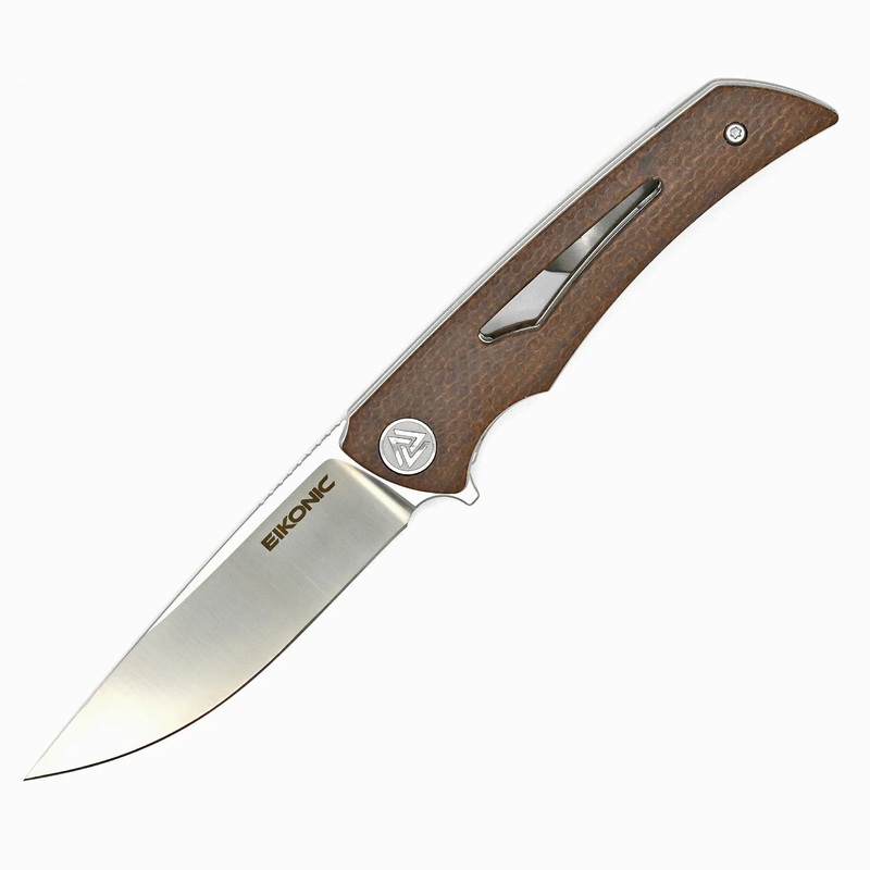 EIKONIC Aperture|Brown Canvas Micarta|Night Black G10