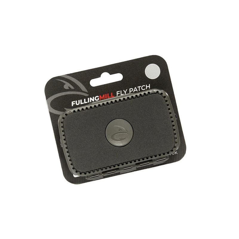 Fulling Mill Fly Patch|Grey|Red|Blue