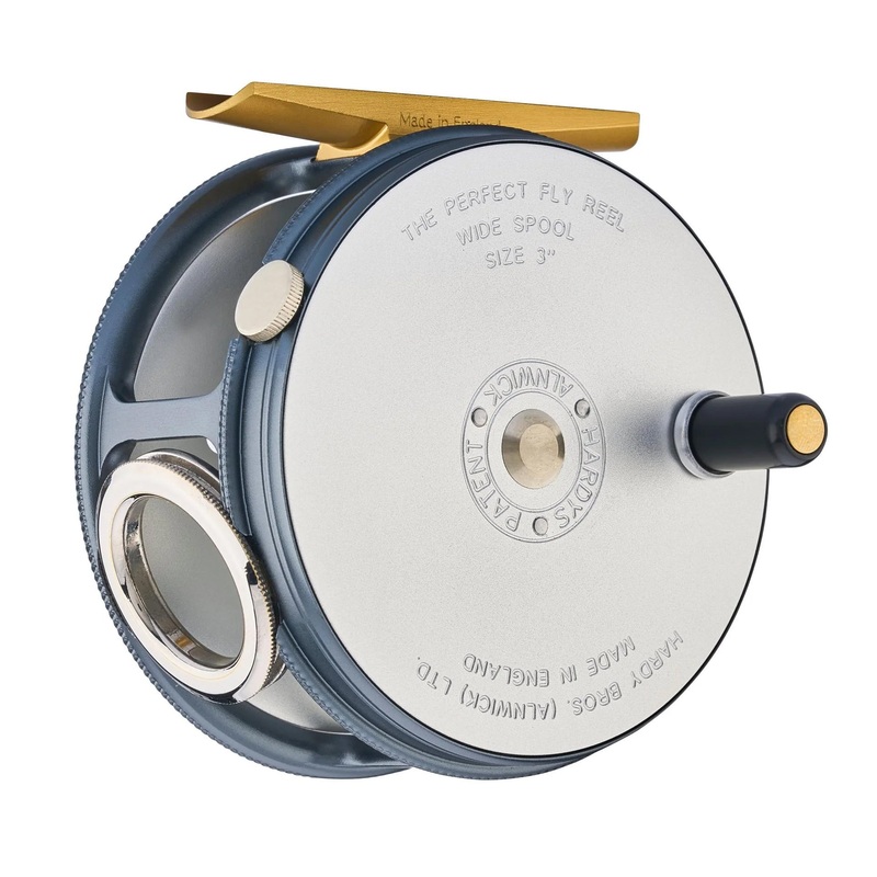 Hardy 1921 Perfect Reel|Charcoal / Silver|3″ 4/5/6wt|3 1/4 5/6/7wt|3 1/2″ 6/7/8wt|3 3/4″ 7/8/9wt|4″ 9/10/11wt|Right Hand|Left Hand