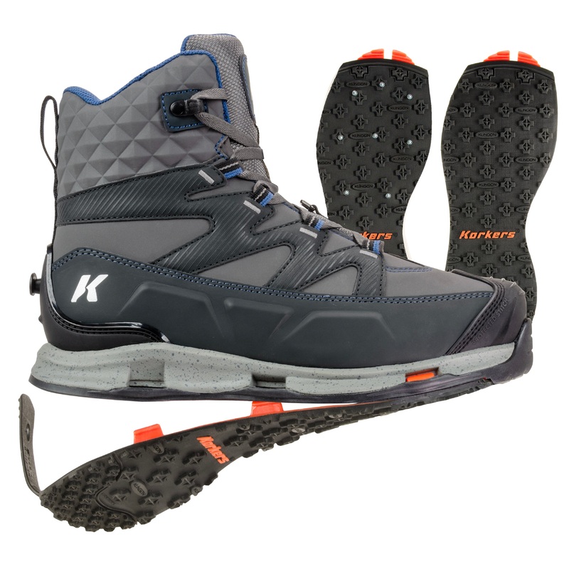 Korkers Bantam Lite Boots|5|6|7|8|9|10|11|12|13|14|15|Kling-On & Studded Kling-On Soles|Felt & Kling-On Soles