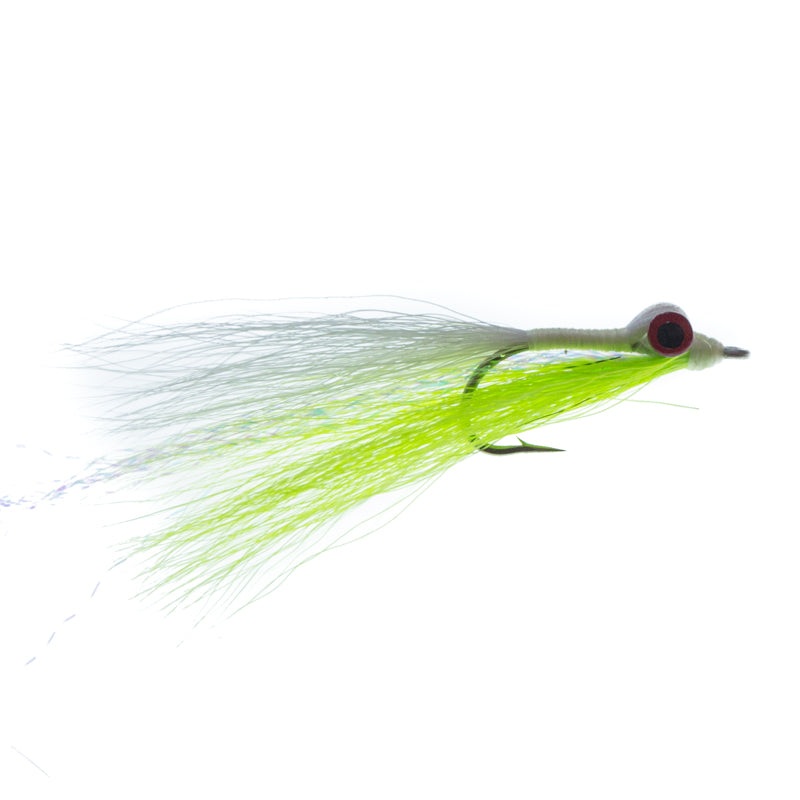 Clouser Minnow|Chartreuse|Black|Blue|Size 6|Size 4|Size 2|size 2/0