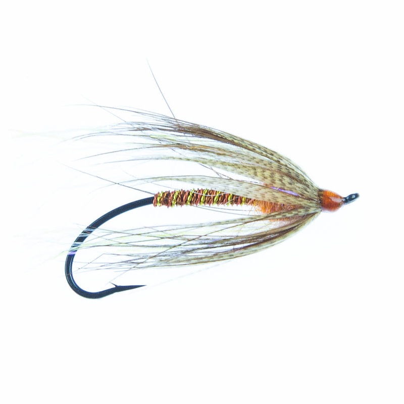 Tiny Dancer|Sz 7|October Caddis|Black / Blue|Green Butt Skunk