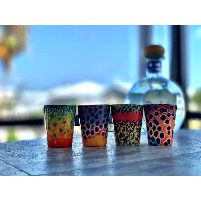 DeYoung Fish Flank Shot Glasses
