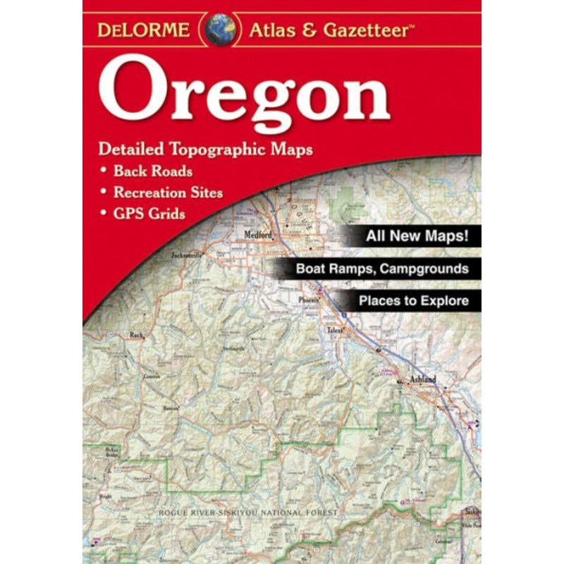 Atlas & Gazetteer|Oregon|California