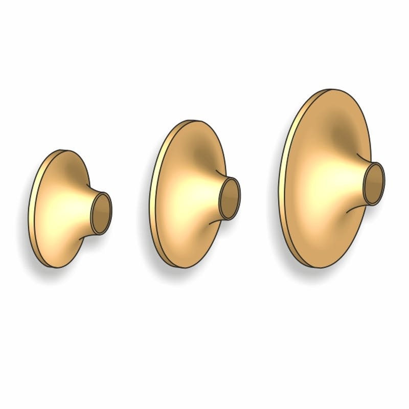 Stonfo Testine Cono Piatto Flat Coneheads Brass Art. 500