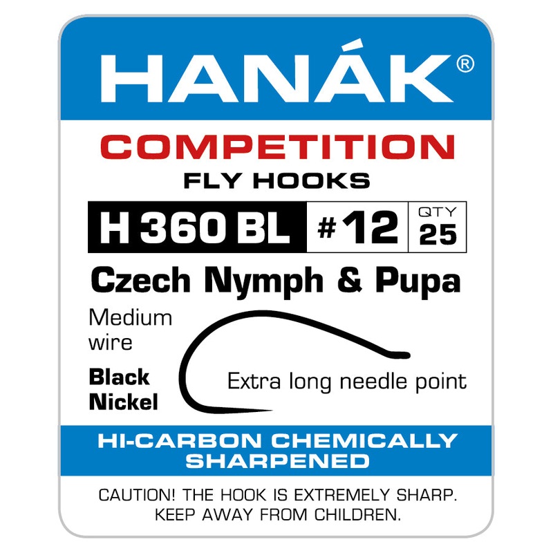 Hanak H360BL Czech Nymph & Pupa Hooks