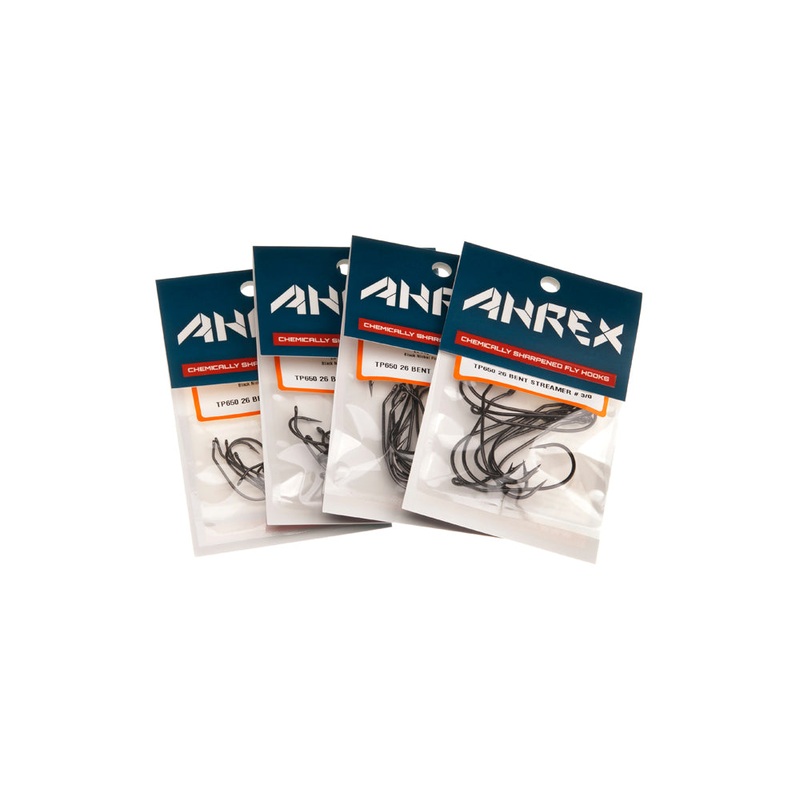 Ahrex TP650 26 Degree Bent Streamer Fly Hooks