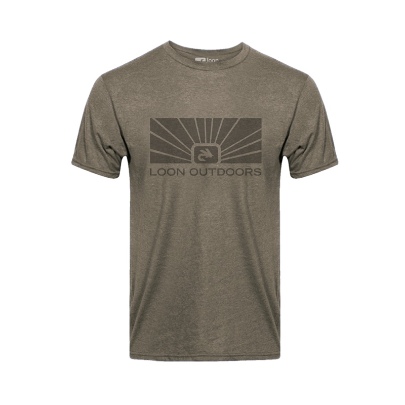 Loon Sunrise Shirt|Ash|Olive Heather|Small|Medium
