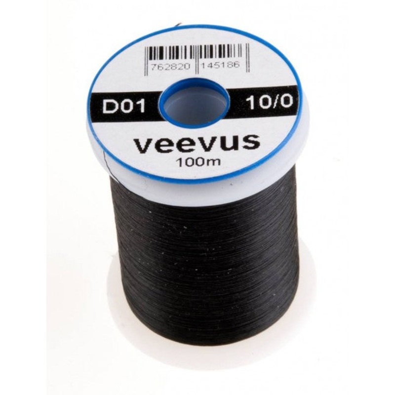 Veevus 10/0 Thread|D01 Black|D02 White|D03 Orange|D04 Pale Green|D05 Hot Orange|D06 Sunburst Yellow|D22 Fl Yellow Chartreuse|D23 Fluorescent Orange|D24 Fluorescent Green|D25 Olive