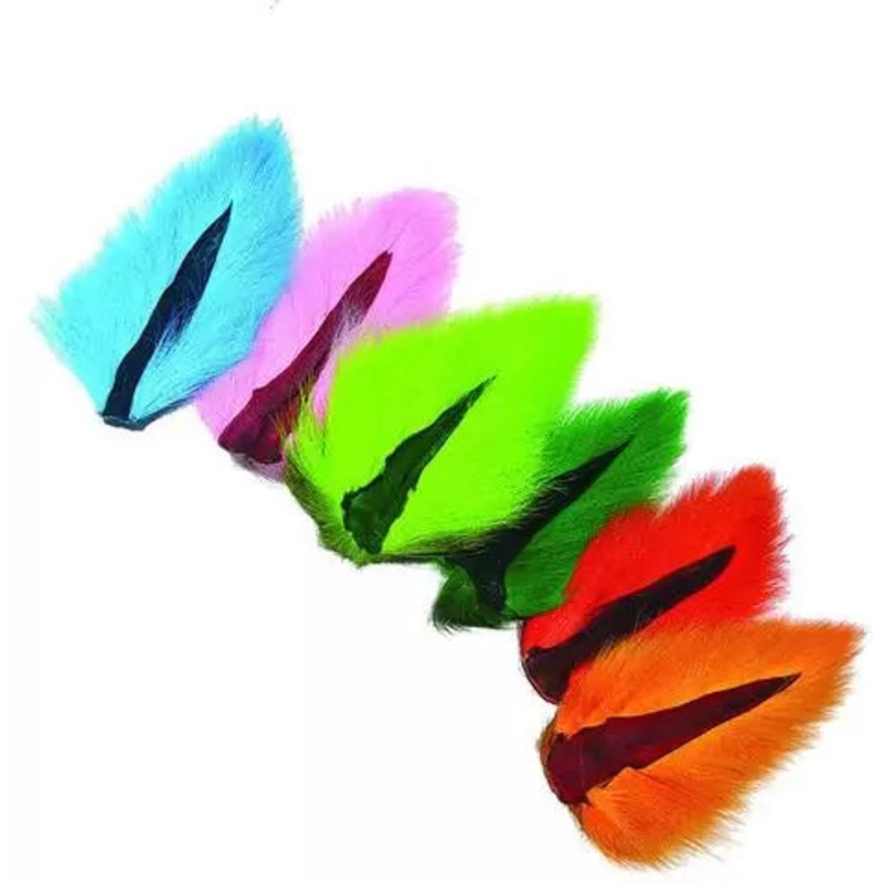 Wapsi Bucktail Medium|Tan|Pink|Fl Yellow|Fl White|Fl Chartreuse|Fl Pink|Black