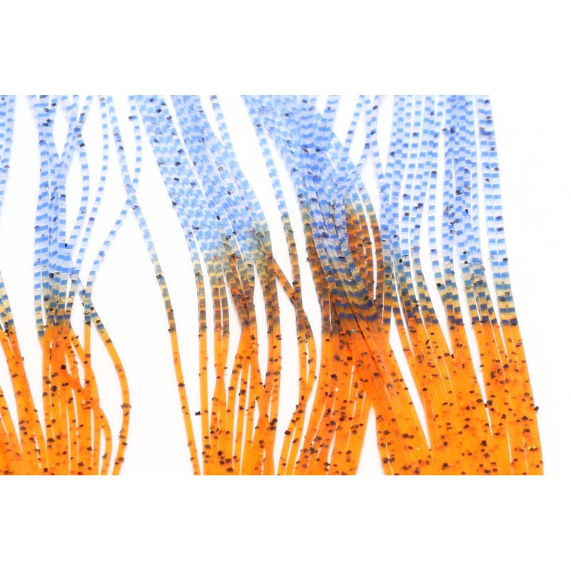 Hareline Crab Crusher Legs|Rust Blue Barred Clear|Blue White Barred Olive|Shrimp Blue Barred Clear