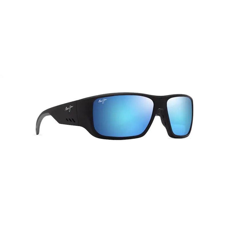 Maui Jim Keha Sunglasses|Matte Black/ Blue Hawaii