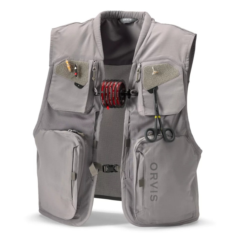 Orvis Clearwater Mesh Vest|S|M|L|XL|XXL|Storm Grey|Dusty Olive