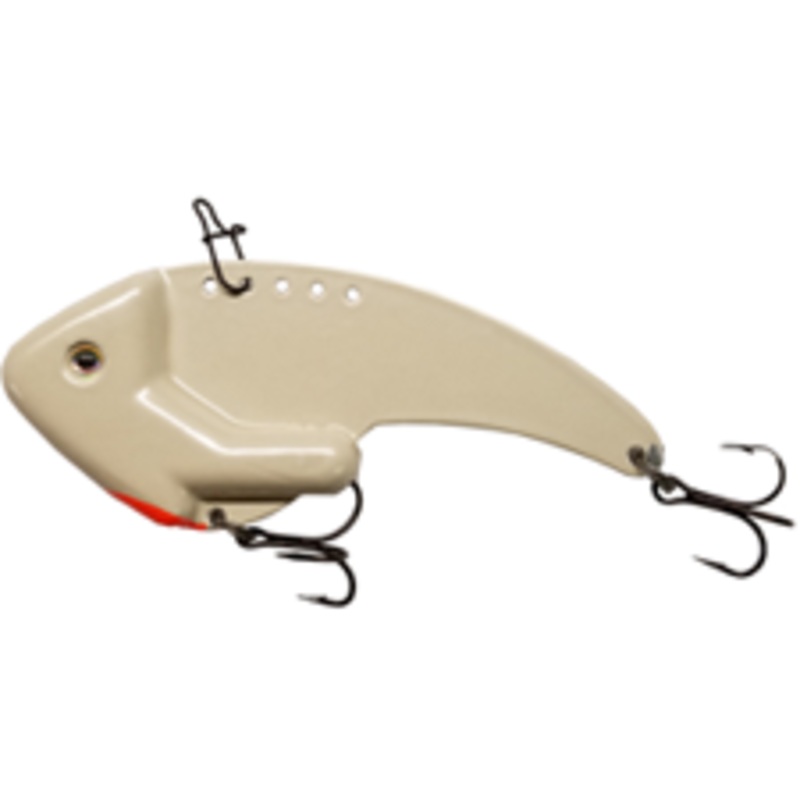 Ledge Hog Blade Bait|Bone|Chrome|3/4 oz.|3 3/4 oz.