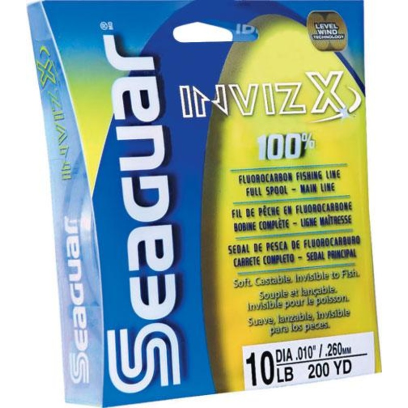 Seaguar InvizX|6 lb|8 lb|10 lb|12 lb|15 lb|17 lb|20 lb|25 lb|Clear|200 yds|600 yds|1000 yds