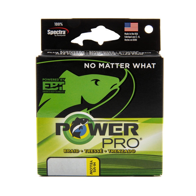 Power Pro Microfilament|5 lb|8 lb|10 lb|15 lb|20 lb|30 lb|40 lb|50 lb|65 lb|80 lb|Hi Vis Yellow|Moss Green|100 yds|150 yds|300 yds