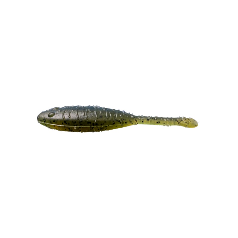 Great Lakes Finesse Flat Cat|Clear Shad|Green Pumpkin|Green Pumpkin Purple Flake|Green Pumpkin Red|Matte Black|Iridescent|Smoke Clear Purple Flake|2.25″
