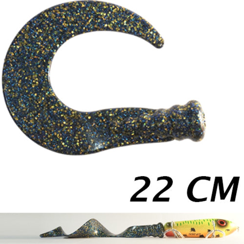 Ghost Tail 22 cm|Motoroil|Gold Glitter|Silver Glitter|HL Violet|Hot Red|Hot Orange|Hot Yellow|Hot Pink|Blue Gold|Green Gold