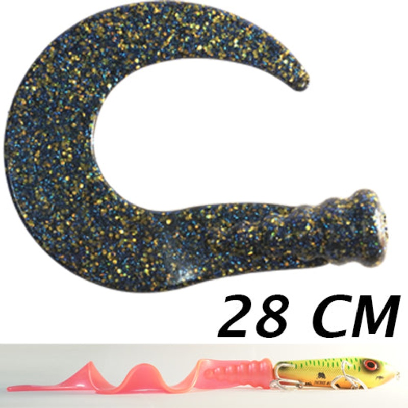 Ghost Tail 28 cm|Motoroil|Gold Glitter|Silver Glitter|HL Violet|Hot Red|Hot Orange|Hot Yellow|Hot Pink|Blue Gold|Green Gold