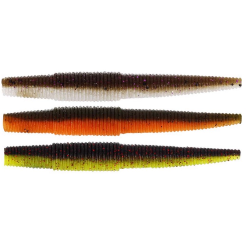 Westin Ned Worm 7cm|Black/Chartreuse|Clear Water Mix|Dark Water Mix|Glow AKO|Motoroil Pepper|Shiner|UV Craw|Watermelon Red