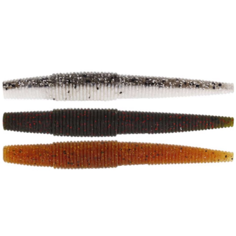 Westin Ned Worm 9cm|Black/Chartreuse|Clear Water Mix|Dark Water Mix|Glow AKO|Motoroil Pepper|Shiner|UV Craw|Watermelon Red