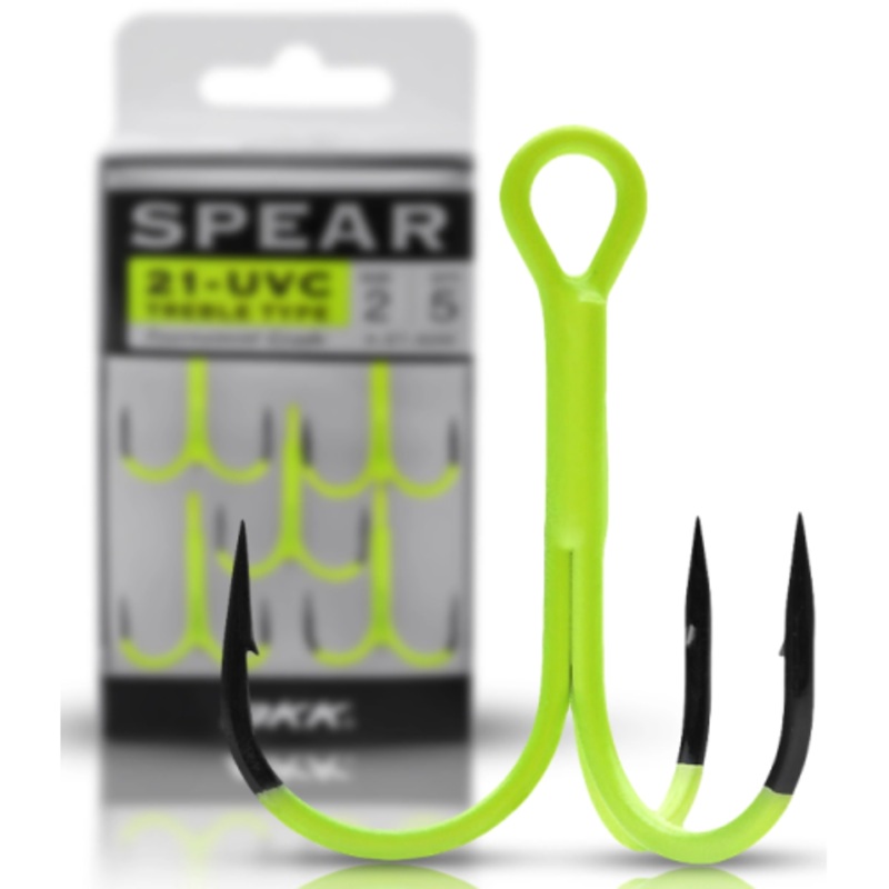 BKK SPEAR-21 SS UVC (Chartreuse) Treble Hook