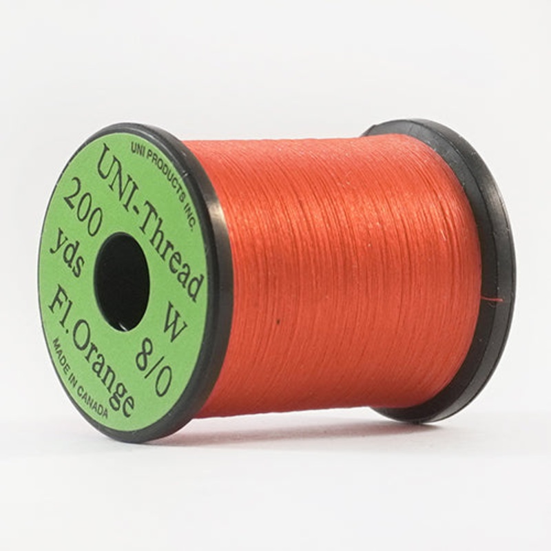 Uni Thread W 8/0|Fluo Orange|Gray|Olive Dun|Olive|Yellow