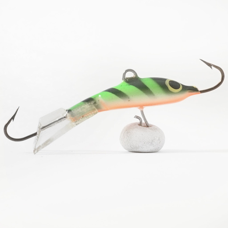 Fiskas Balans – 42mm 8g|Abborre|Fegis|Papegoj|Sprcklig Bl|Sprcklig Rd