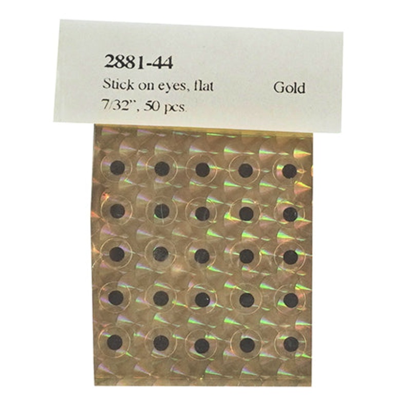 The Fly Co. – Stick On Eyes Flat – 7/32