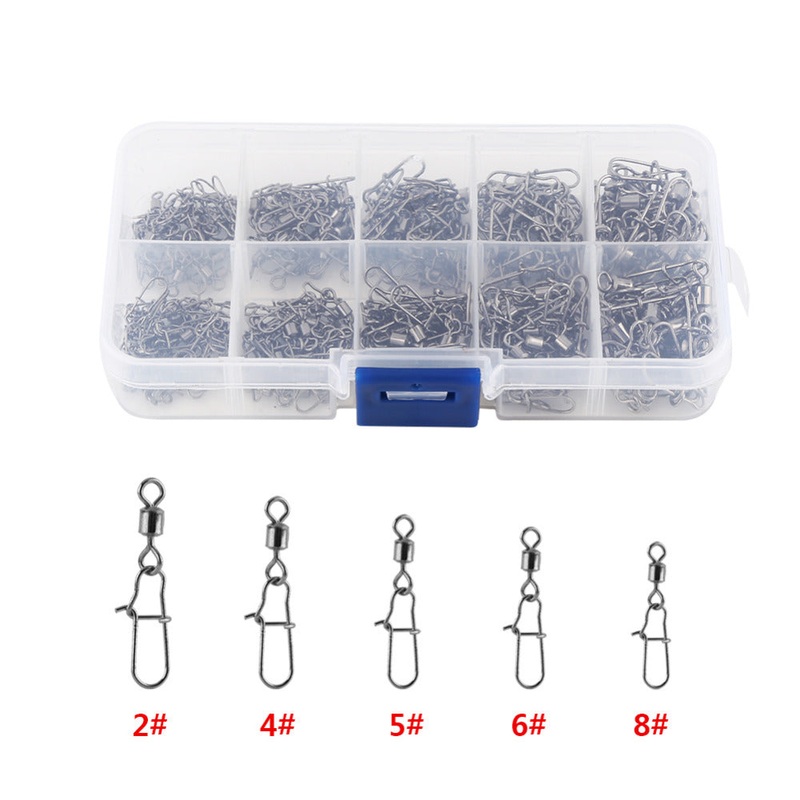 Stainless Steel Swivel Snap Set – 210 Pack
