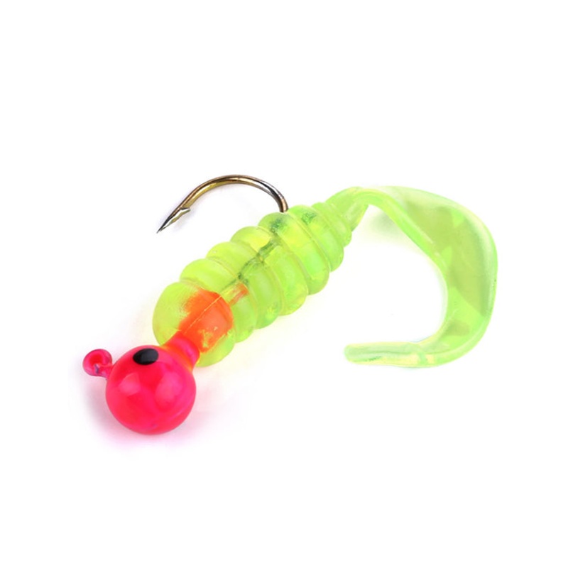 RubberBaits 1.8 Rigged Twister Tail Grub Soft Bait