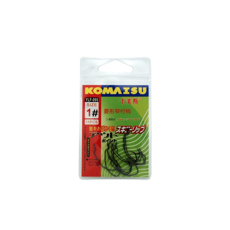Komaisu Japanese Angled Offset Hooks – Sizes #2/0 – #4