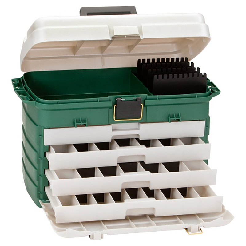 Plano 4-Drawer Tackle Box – Green Metallic/Silver [758005]