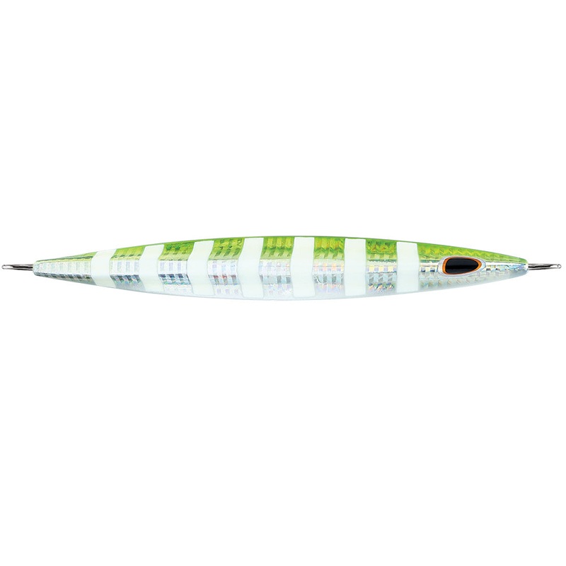 Williamson Kensaki 280 Jig – 7.25 – 9-7/8oz – UV Green Sardine Zebra [KSJ280UVGSZ]