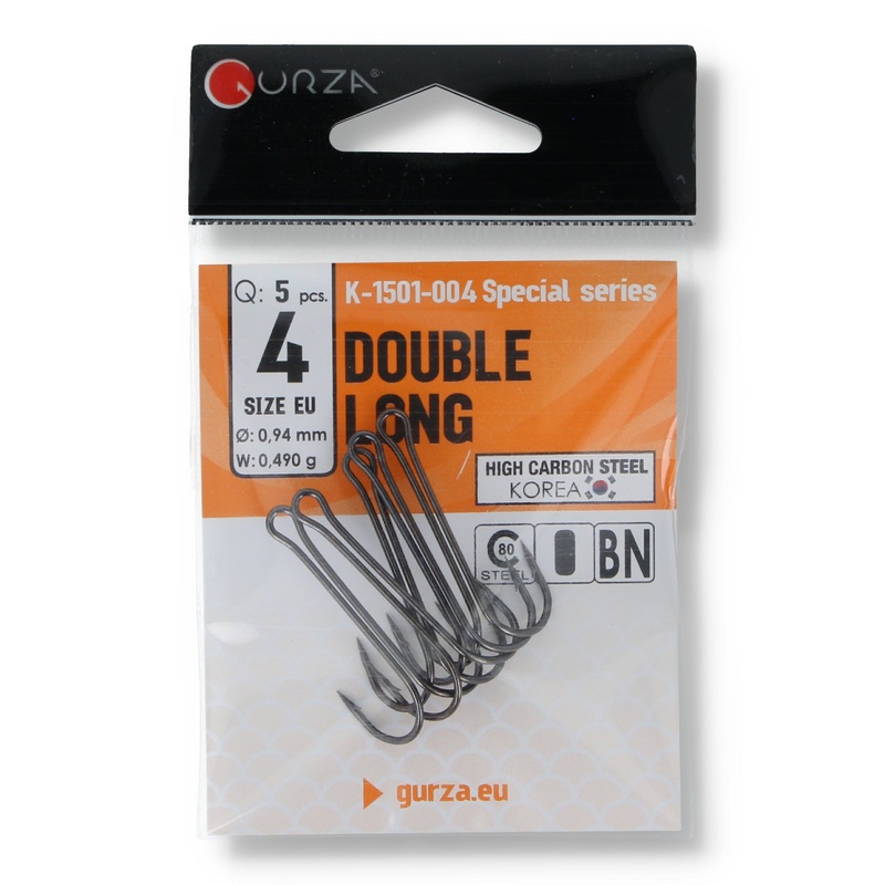 Gurza Double Long High Carbon Steel Hooks
