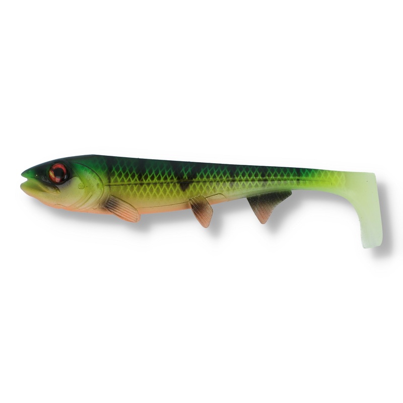 Hostagevalley Lures Shad 7|Bright Firetiger|Spotted Bullhead|Red Head Perch|Custom Pike|UV Saibling|Green Attack UV II