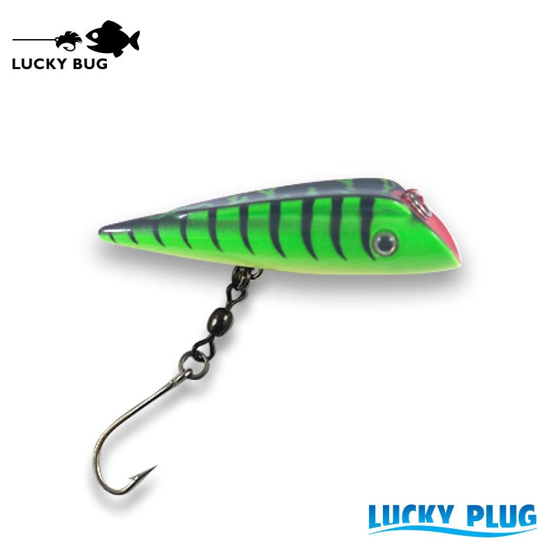 Lucky Plug – Glow Tiger|2.75″ – Small|4″ – Medium|5″ – Large|6.75″ – Extra Large