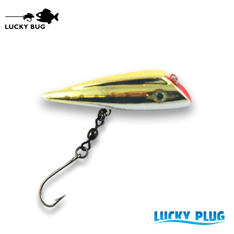 Lucky Plug – Gold Comet|2.75″ – Small|4″ – Medium|5″ – Large|6.75″ – Extra Large