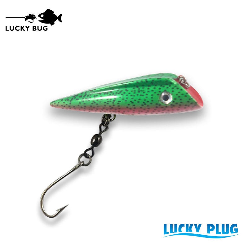Lucky Plug – Pink Trout|2.75″ – Small|4″ – Medium|5″ – Large|6.75″ – Extra Large